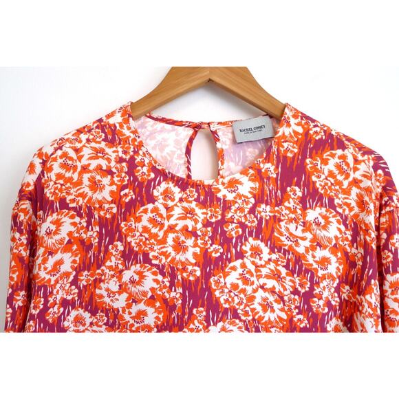 RACHEL COMEY New York Red Floral Spright Top Blouse Made USA Shopbop 6 $325 - Picture 6 of 16